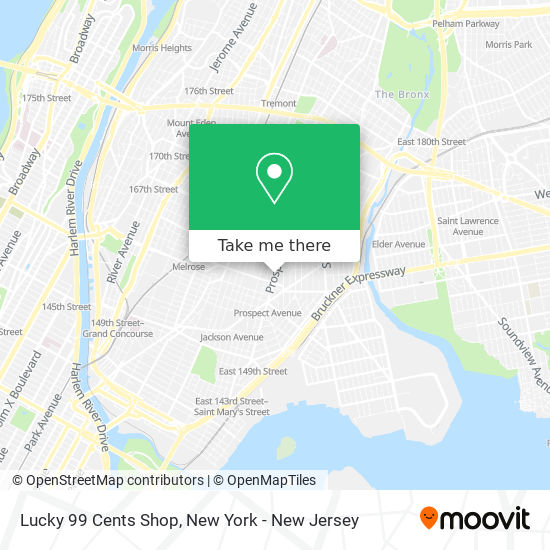 Mapa de Lucky 99 Cents Shop