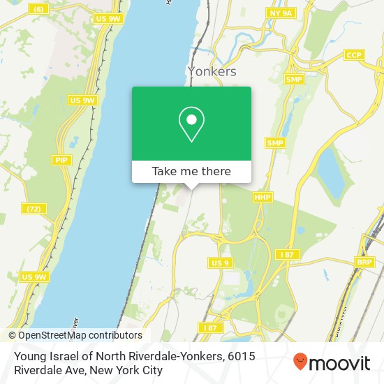 Mapa de Young Israel of North Riverdale-Yonkers, 6015 Riverdale Ave