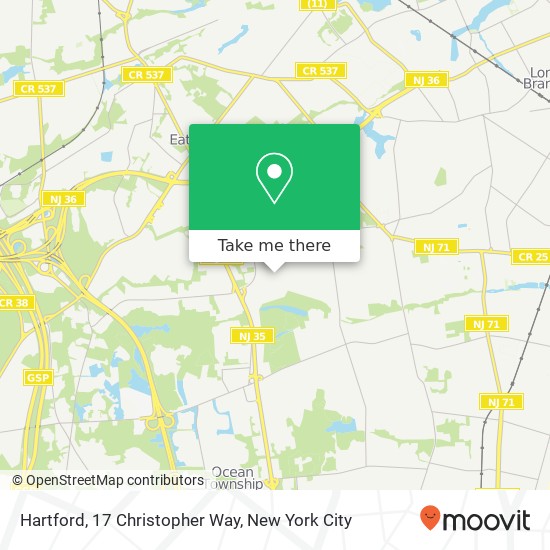 Mapa de Hartford, 17 Christopher Way