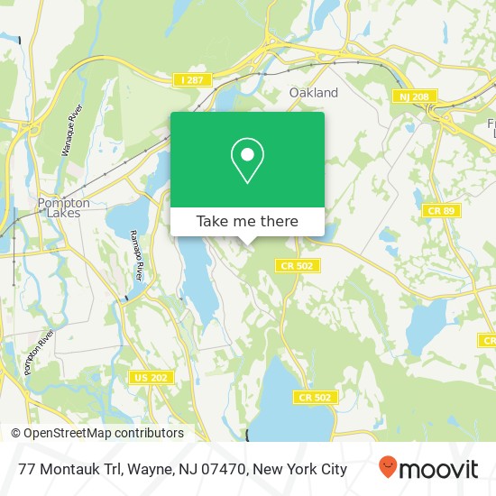77 Montauk Trl, Wayne, NJ 07470 map