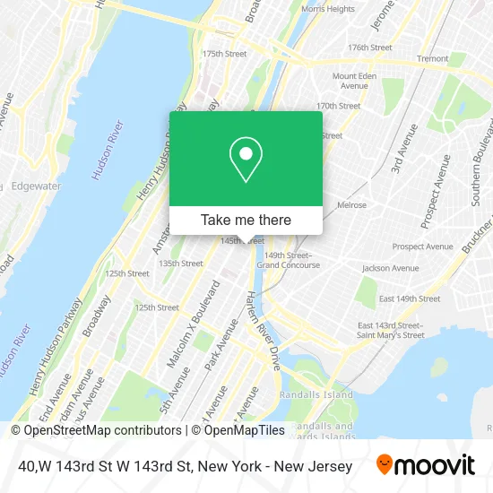 40,W 143rd St W 143rd St map