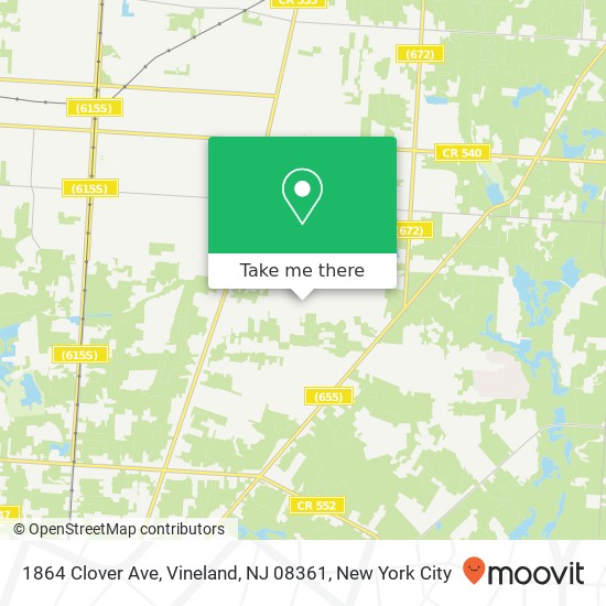 1864 Clover Ave, Vineland, NJ 08361 map