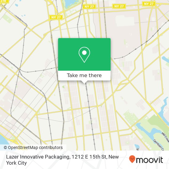 Mapa de Lazer Innovative Packaging, 1212 E 15th St