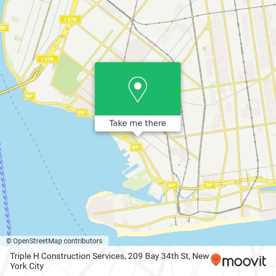 Triple H Construction Services, 209 Bay 34th St map
