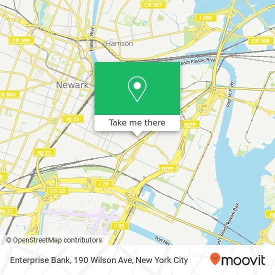 Mapa de Enterprise Bank, 190 Wilson Ave