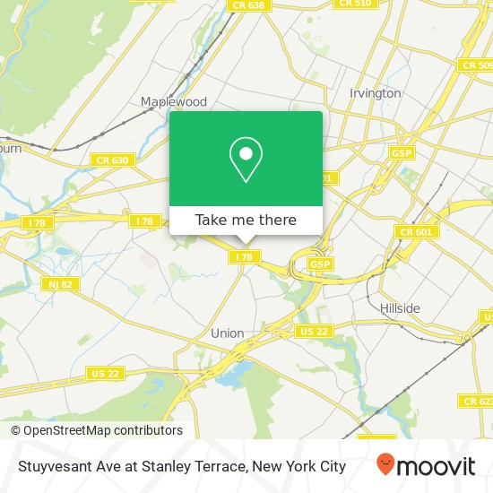 Mapa de Stuyvesant Ave at Stanley Terrace