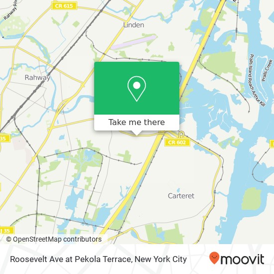 Mapa de Roosevelt Ave at Pekola Terrace