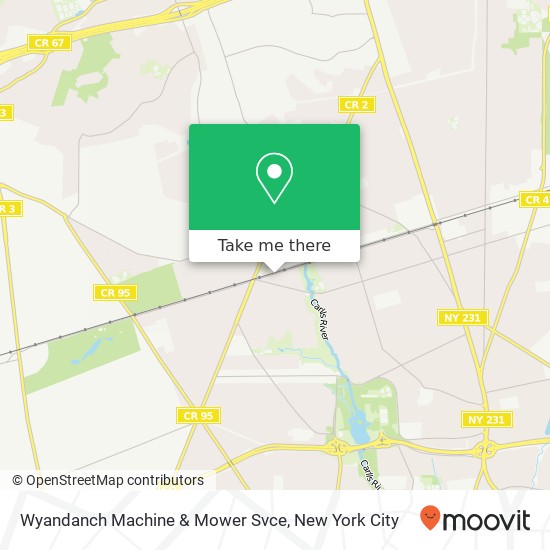 Mapa de Wyandanch Machine & Mower Svce