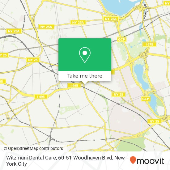 Witzmani Dental Care, 60-51 Woodhaven Blvd map