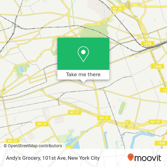 Mapa de Andy's Grocery, 101st Ave