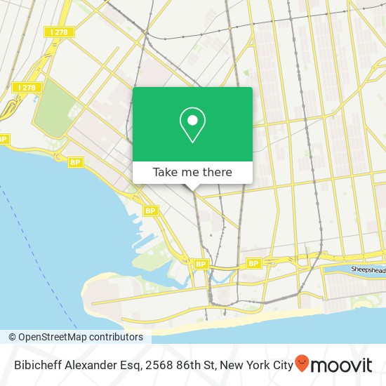 Bibicheff Alexander Esq, 2568 86th St map