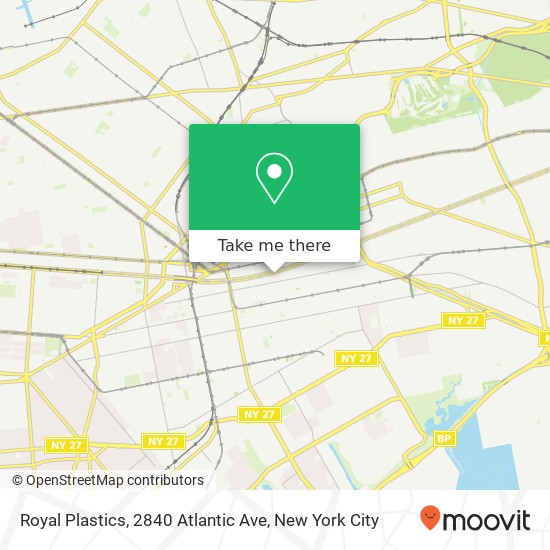 Mapa de Royal Plastics, 2840 Atlantic Ave