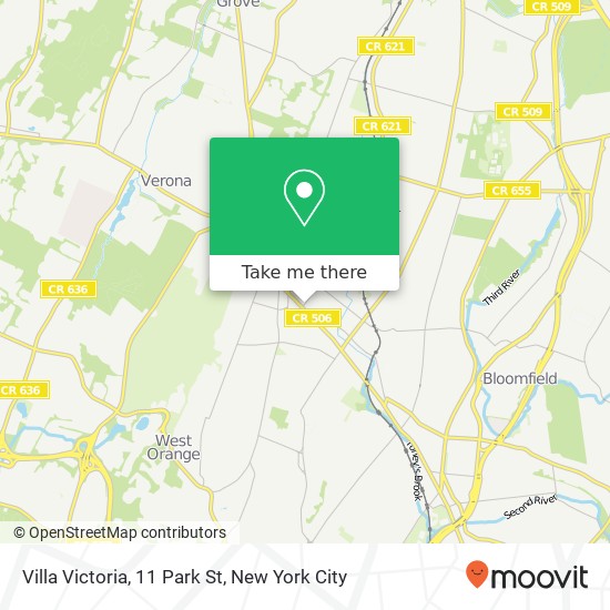 Mapa de Villa Victoria, 11 Park St