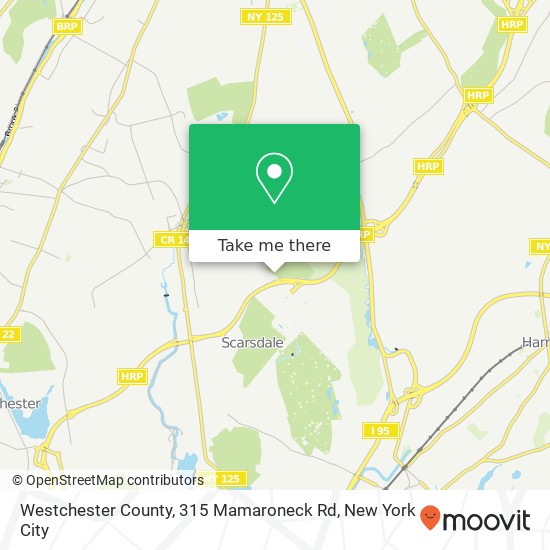 Mapa de Westchester County, 315 Mamaroneck Rd