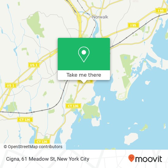 Cigna, 61 Meadow St map