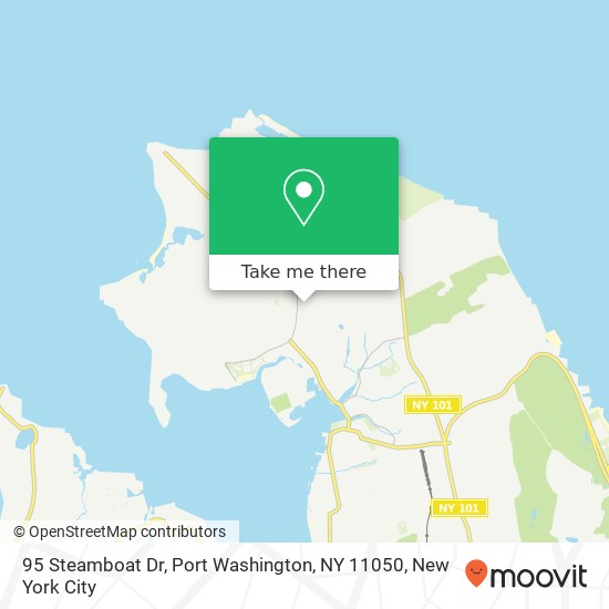 95 Steamboat Dr, Port Washington, NY 11050 map