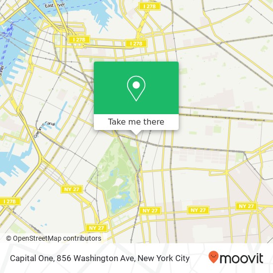 Capital One, 856 Washington Ave map