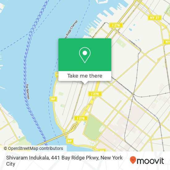 Mapa de Shivaram Indukala, 441 Bay Ridge Pkwy