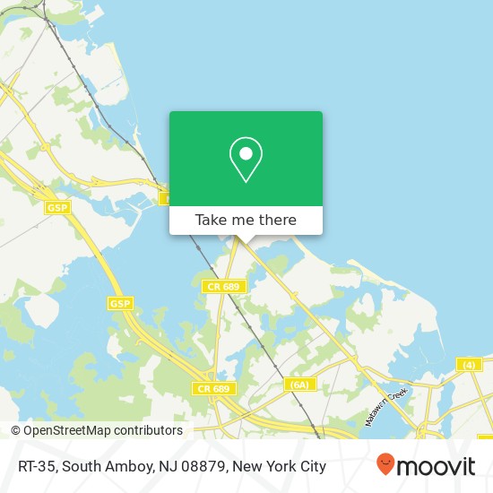 Mapa de RT-35, South Amboy, NJ 08879