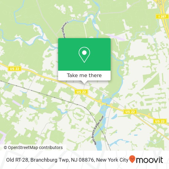 Mapa de Old RT-28, Branchburg Twp, NJ 08876