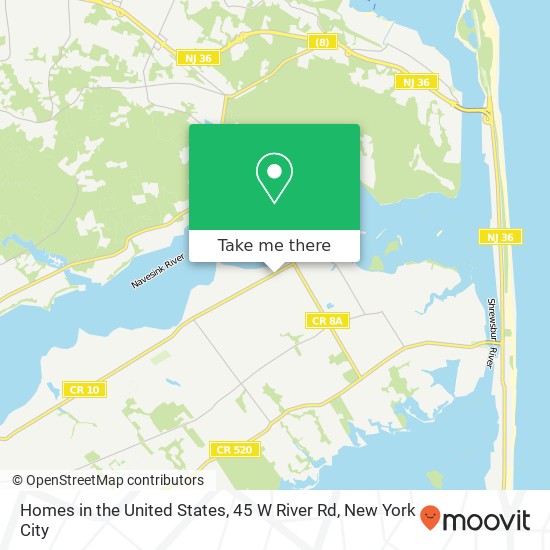 Mapa de Homes in the United States, 45 W River Rd