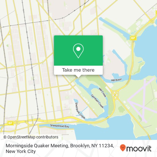 Mapa de Morningside Quaker Meeting, Brooklyn, NY 11234