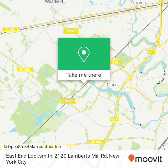 Mapa de East End Locksmith, 2120 Lamberts Mill Rd