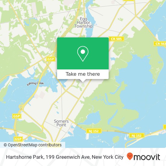 Mapa de Hartshorne Park, 199 Greenwich Ave