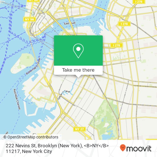 222 Nevins St, Brooklyn (New York), <B>NY< / B> 11217 map