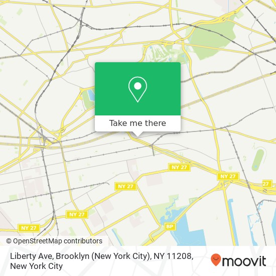 Liberty Ave, Brooklyn (New York City), NY 11208 map
