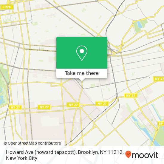 Howard Ave (howard tapscott), Brooklyn, NY 11212 map