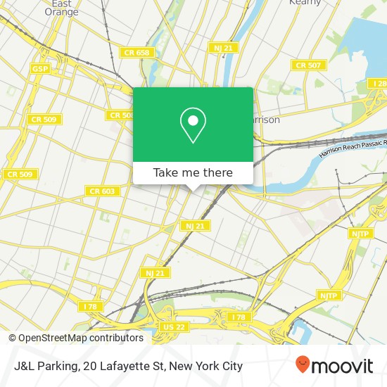 Mapa de J&L Parking, 20 Lafayette St