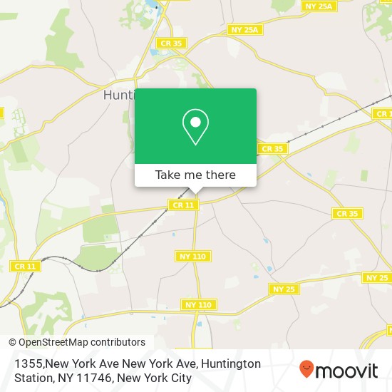 Mapa de 1355,New York Ave New York Ave, Huntington Station, NY 11746