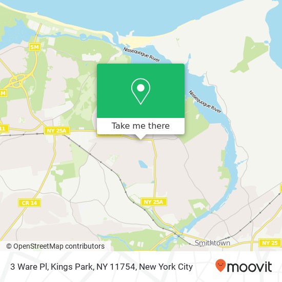 3 Ware Pl, Kings Park, NY 11754 map