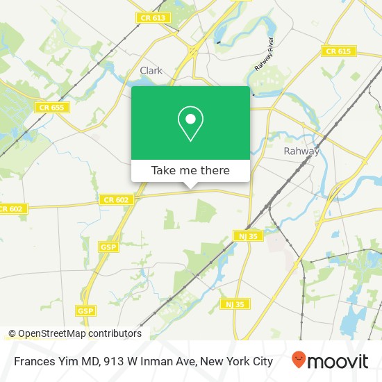 Mapa de Frances Yim MD, 913 W Inman Ave