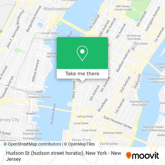 Hudson St (hudson street horatio) map