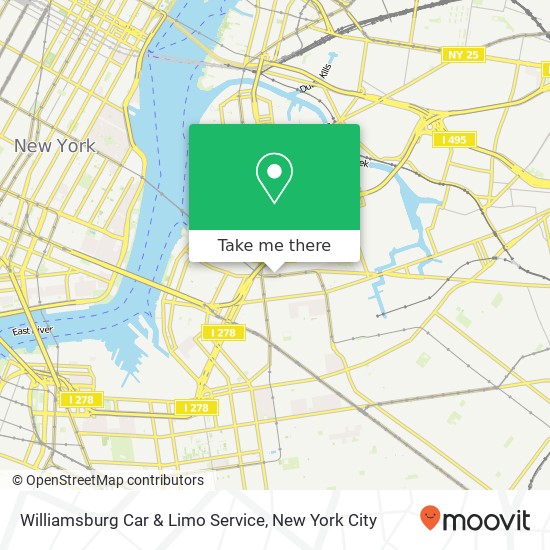 Mapa de Williamsburg Car & Limo Service