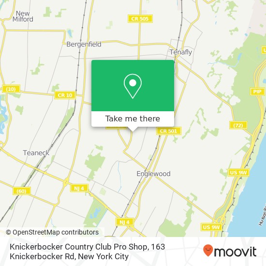 Knickerbocker Country Club Pro Shop, 163 Knickerbocker Rd map