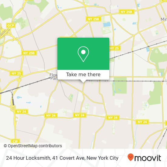 Mapa de 24 Hour Locksmith, 41 Covert Ave