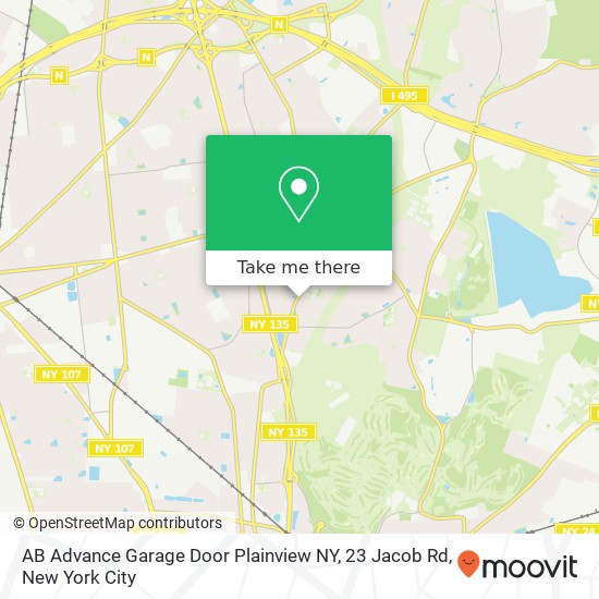 AB Advance Garage Door Plainview NY, 23 Jacob Rd map