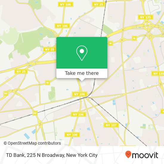 TD Bank, 225 N Broadway map