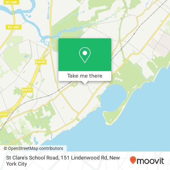 Mapa de St Clare's School Road, 151 Lindenwood Rd