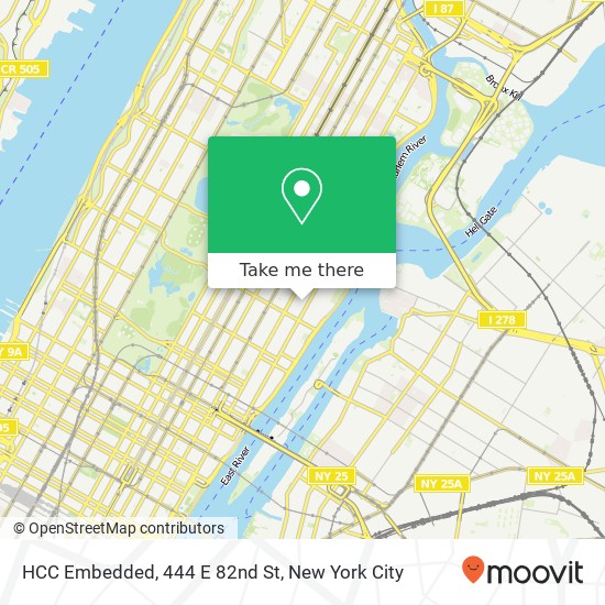 HCC Embedded, 444 E 82nd St map