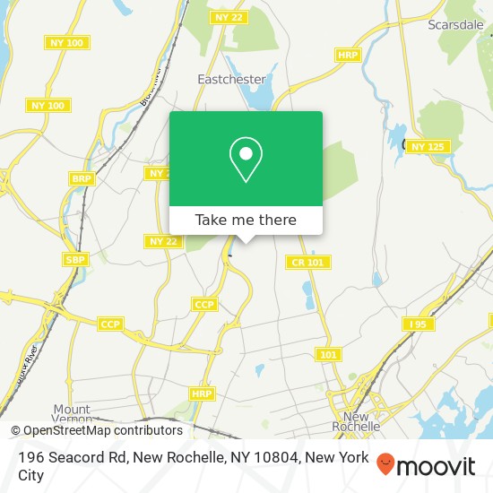 196 Seacord Rd, New Rochelle, NY 10804 map