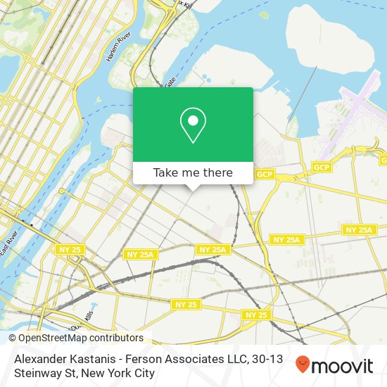 Mapa de Alexander Kastanis - Ferson Associates LLC, 30-13 Steinway St