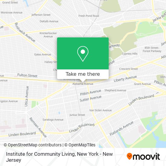 Mapa de Institute for Community Living