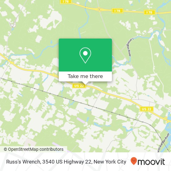 Russ's Wrench, 3540 US Highway 22 map