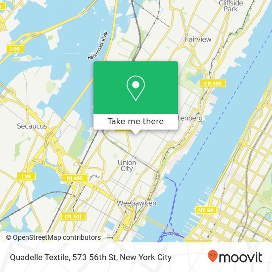 Mapa de Quadelle Textile, 573 56th St