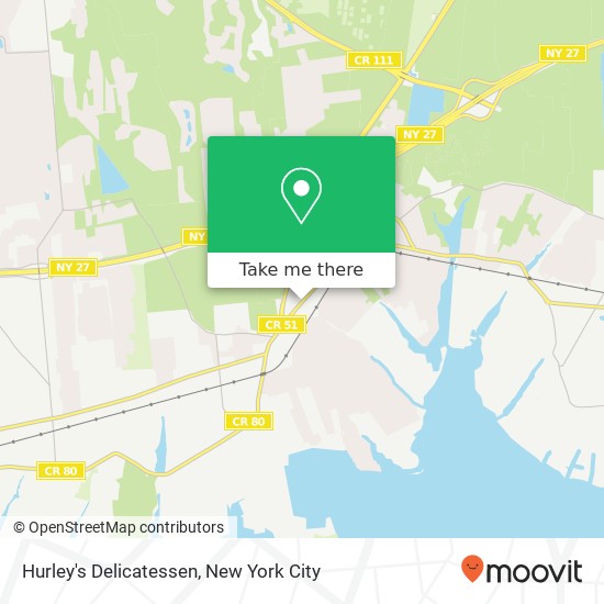 Hurley's Delicatessen map