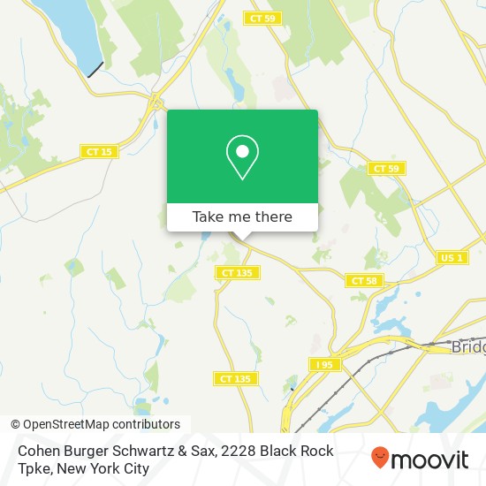 Mapa de Cohen Burger Schwartz & Sax, 2228 Black Rock Tpke